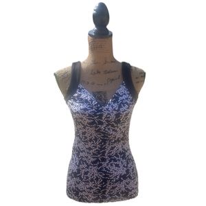 THX Thanx Collection Black and White Sleeveless Shirt